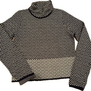 Moth by Anthropologie Navy and white sweater size Medium